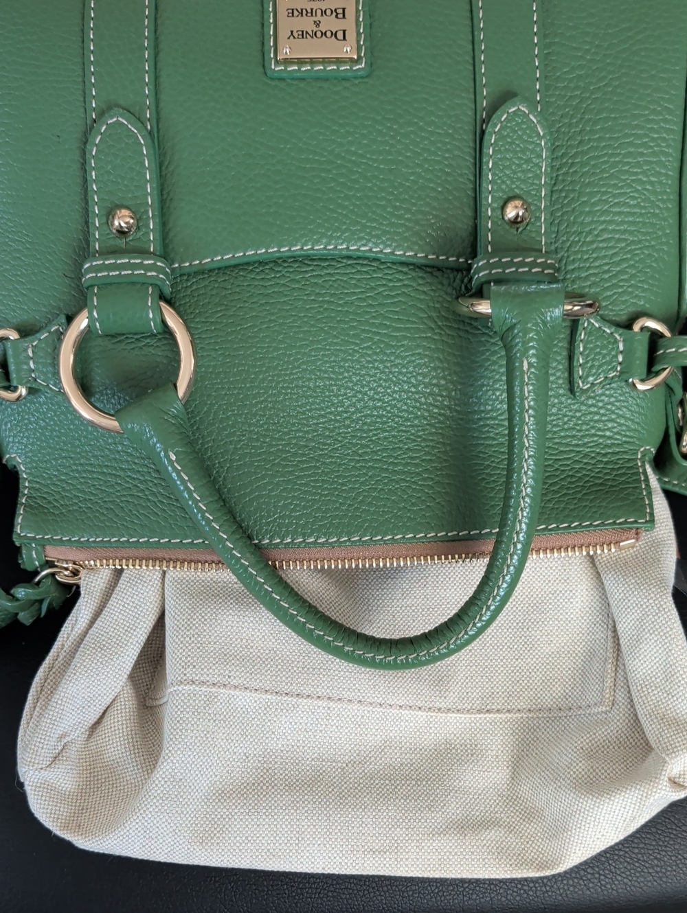 Dooney & Bourke Lucca Leather Satchel (V1750204) (Style #BLUCA2507GSGS) EUC - Picture 6 of 16